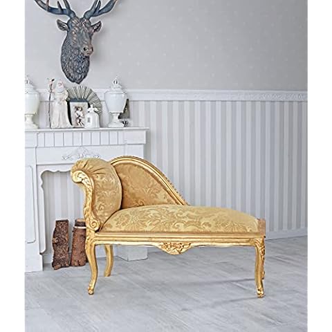 Polsterbank Sofa Barock Recamiere Kanapee Shabby Sitzbank Polsterhocker cat508a06 Palazzo Exklusiv Cover