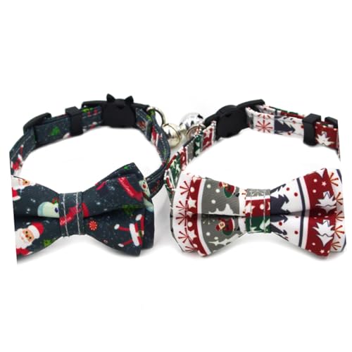 Collier de chien de Noël Mipcase pour petits chats et chiots (6 pièces)