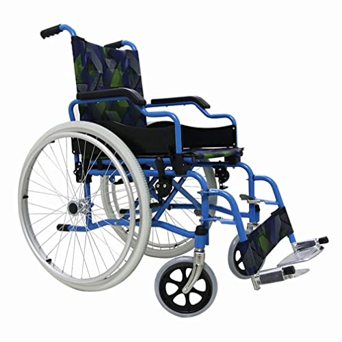 車椅子 自走式車椅子 折りたたみ式、ポータブルアルミ車椅子、ハンドブレーキ付き軽量フレーム、収納バッグ付き、調節可能なフットパッド、b
