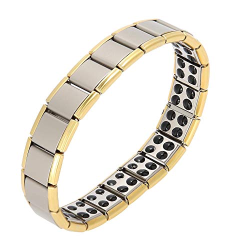 Preisvergleich Produktbild Germanium Titanium Steel,Bracelet Magnet Health Healing Jewelry(02)