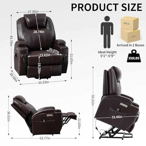 Sillón Plegable Cuero Sintético LSIGHTUS miniatura 2