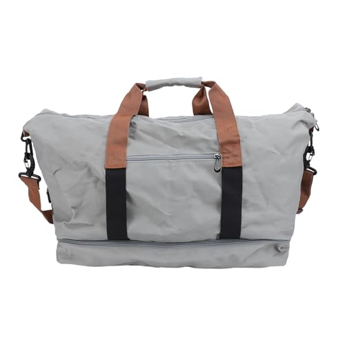 Travel Bag Gym Bag Travel Duffle Bag Oxford Cloth Weekender Bag Dry and Wet Separation Sports Gym Bag with Shoulder Strap for Men Women (Gray)(Gray)