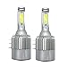HAMRVL H15 LED Headlight Bulb Conversion Kits 72W 7800LM 6000K Xenon White COB Chips Hi Beam and DRL Daytime Running Light for Golf (7600LM COB Chip)
