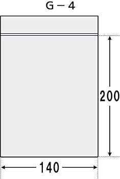Amazon.co.jp: ミツワ(B6サイズ入る)チャック付きポリ袋G-4
