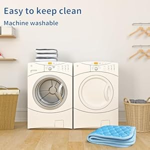 Washable dog cooling mat ice silk cooling mat for pet self cooling pad blanket dog cooling pad 27 lx19 x0 48 th   cucciolini doodles