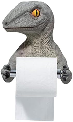 Chiyyak Toilet Roll Holder, Dinosaur Decor, Wall Toilet Paper Holder, Towel Holder, Roll Holder for Bathroom Toilet Kitchen