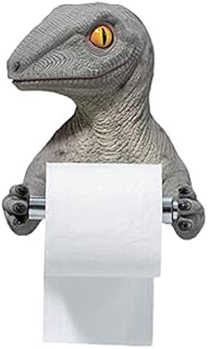 Chiyyak Toilet Roll Holder, Dinosaur Decor, Wall Toilet Paper Holder, Towel Holder, Roll Holder for Bathroom Toilet Kitchen
