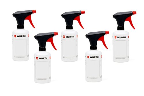 5x Würth Universell einsetzbare Pump- Sprühflasche mit Skalierung 500ml
