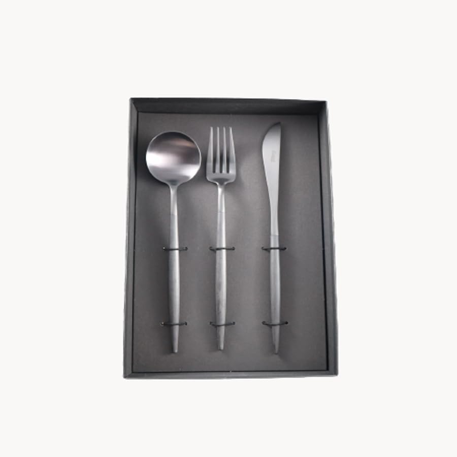 Amazon｜ｸﾁﾎﾟｰﾙ GOAﾌﾞﾗｯｸ&ﾌﾞﾗｯｸ ﾃﾞｨﾅｰ3pcs｜カトラリーアソート