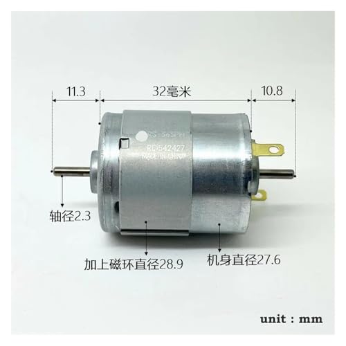 Moteur 24V RS-365PH à balais de carbone haute performance