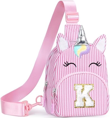 YOOLIFE Initial Fanny Pack for Girls, Small Sling Bag Crossbody B...