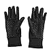 Tbest Horse Riding Gloves Professional Anti Slip Thermal Polyester Silicone Palm Grip Enhanced Safety Durable for Horseback Training Enthusiasts (M)