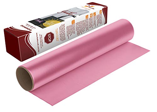 Firefly Craft Heat Transfer Vinyl Sheets - Pink Htv - Iron On Vinyl For Cricut, Htv Vinyl Sheets, Vinyl Iron On, Easy Cut & Weed, Compatible With Cricut & Silhouette Cameo - 1 Sheet 12" X 20" #TOP11