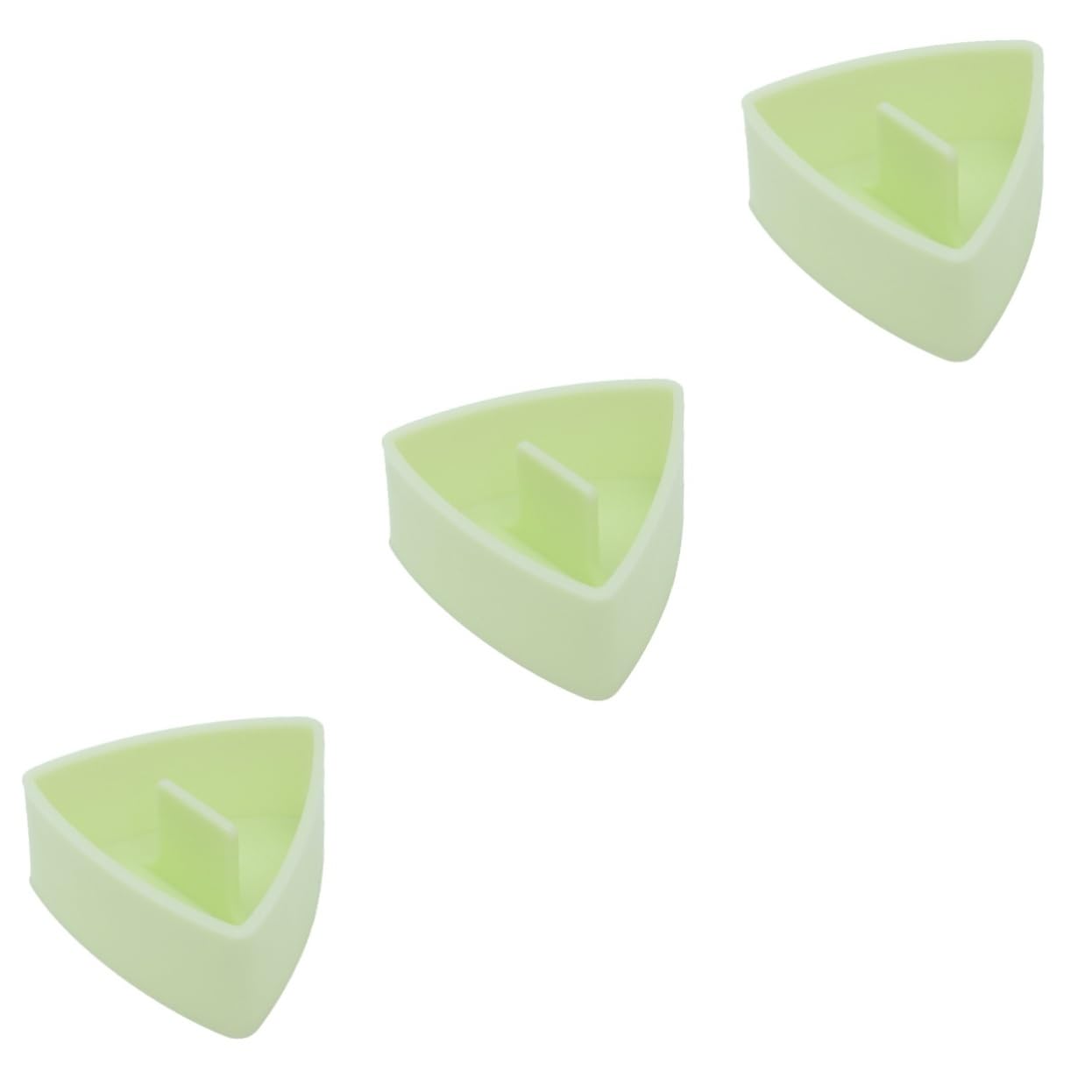 COLLBATH3pcs Rice Ball Mold Bento Rice Shaper Sushi Onigiri Mold Nigiri Sushi Mold Rice Decorating Rice Baller Shaker Sushi Mold Maker Sushi Rice Mould Sushi Making Kit Rice Mold Green