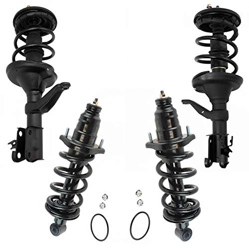 Image of TRQ Front and Rear Strut & Coil Spring Assembly Set Driver & Passenger Sides Compatible with 03-11 Honda Element