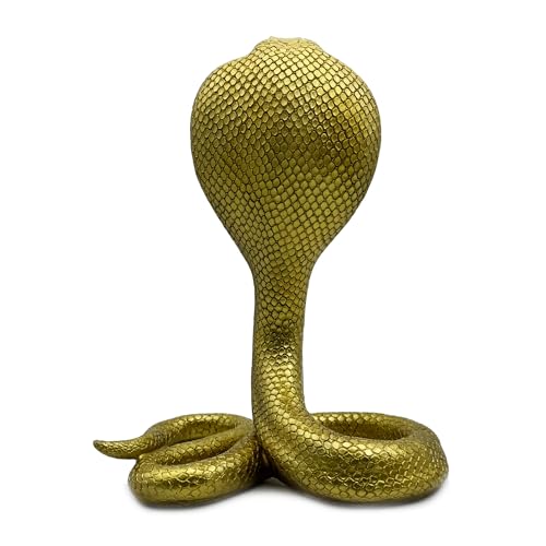 Estatua grande de serpiente King Cobra de 10 pulgadas miniatura 6