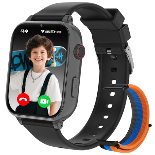 Kinder Smartwatch, GPS Smartwatch für Kinder, 4G...