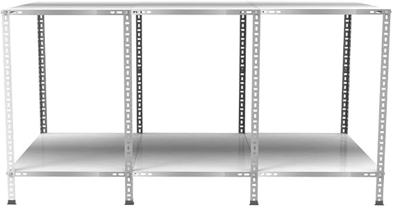 2 Katlı Galvaniz Paketleme Masası - Atölye, Depo, Hobi Çalışma Masası