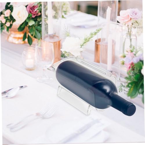 Soporte para botellas de vino de acrílico transparente miniatura 5