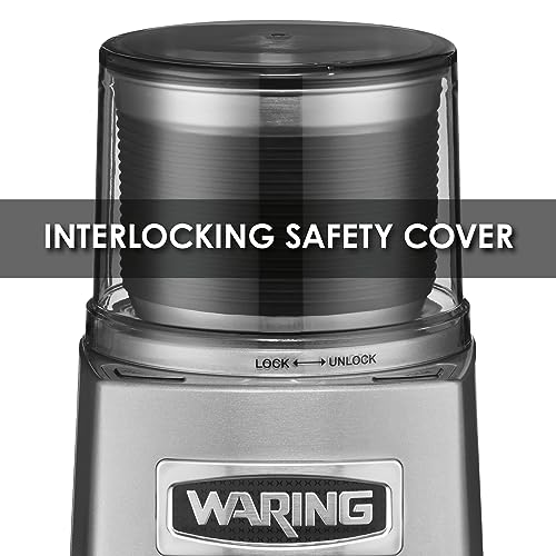 Waring Commercial WSG60 3 Cup Spice Grinder, 1 HP Motor, 20,000 RPM's, Pulse Actuation, Includes 2 stainless steel grinding-bowls-120V, 175W, 5-15 Phase Plug, 0.9 cu. ft. - Thumbnail 7