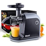 Rigatti Entsafter – innovativer Slow Juicer für Obst und Gemüse – Nährstoffschonende Saftpresse mit Umkehr Funktion – BPA Frei – elektrische Fruchtpresse vielseitig einsetzbar
