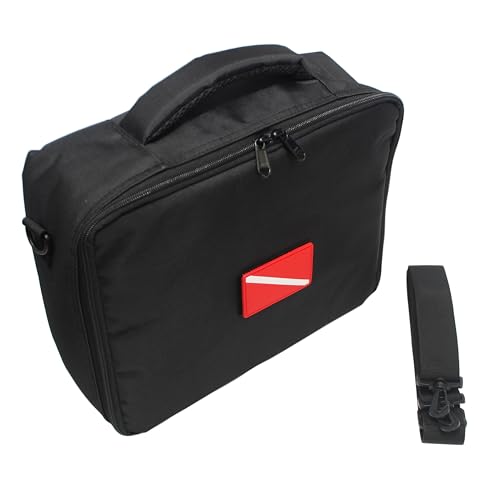 DiveTec Scuba Diving Regulator Bag with Shoulder Strap Black