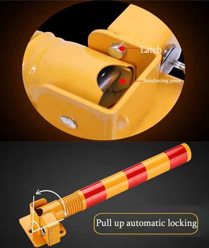 Safety Bollard Bollard de segurança 1 pacote, poste de amarração de 19,6 polegadas de altura, 3 para