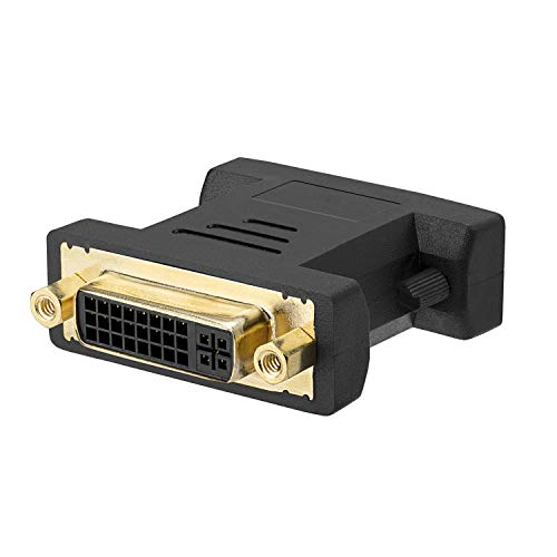 Adaptador Cmple DVI-A Hembra a VGA Macho Dorado miniatura 1