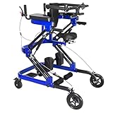 Rollator Walker mit Sitz Leichte 4 Räder Mobilitätshilfe für Senioren Training der unteren Gliedmaßen