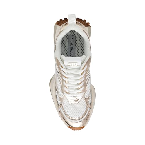 Steve Madden Women's Cyclone, Gold Multi, 6.5