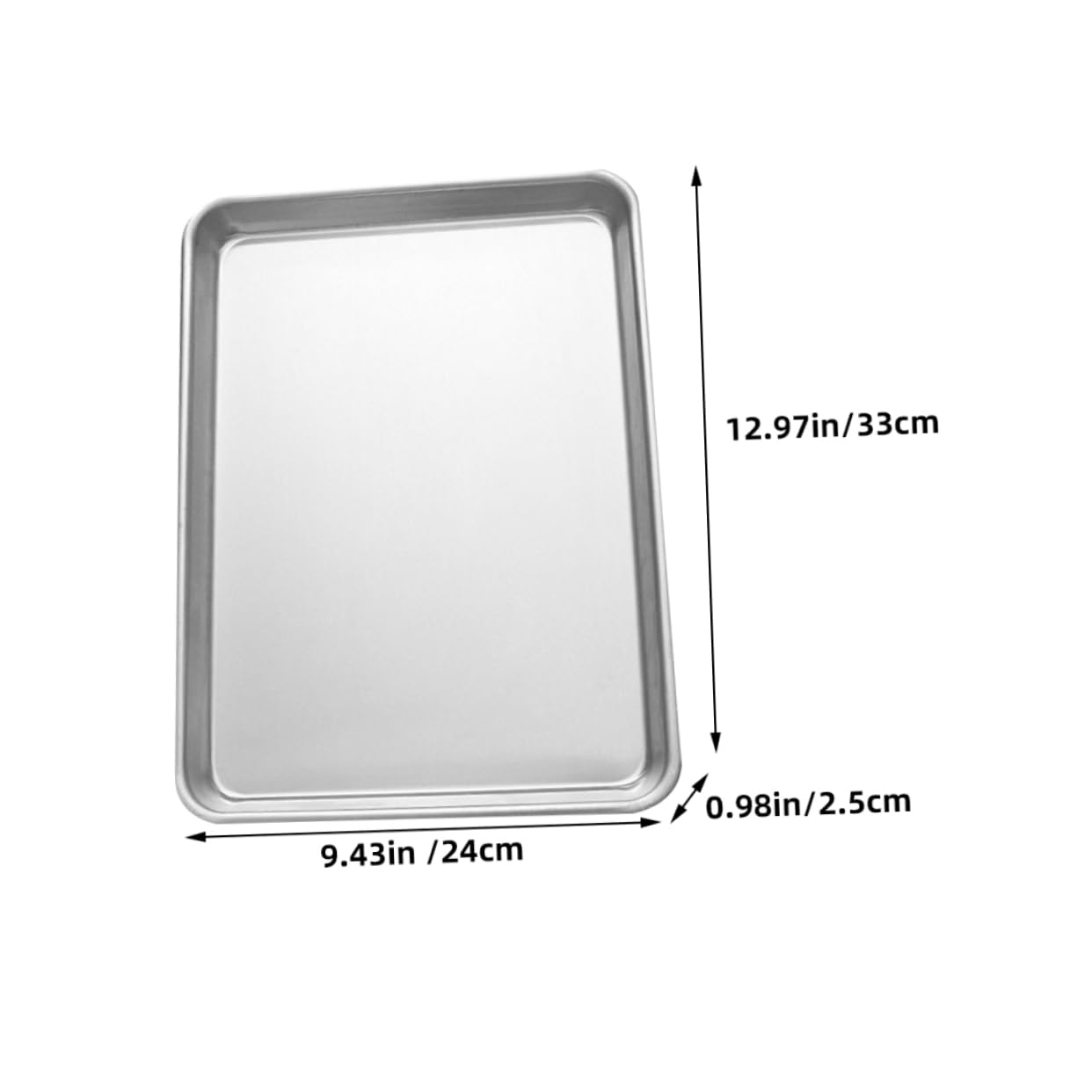 OFFSCH 2pcs Aluminum Alloy Rectangle Baking Pan Versatile Bakeware for Cakes Cookies Toast Lightweight and Reusable Baking Tray for All Your Needs