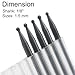 Luo ke 5 Pcs Carbide Ball Burs, 1/8'' Shank Double Slot Tungsten Carbide Ball Shape Cutting Burr for Rotary Tools (1.5mm)