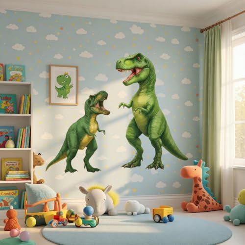Zonon 2 Piezas Vinilos Decorativos Dinosaurio 3D miniatura 3