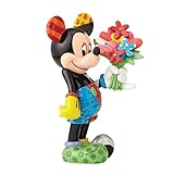 Disney by Britto Mickey with Flowers Stone Resin Figurine
