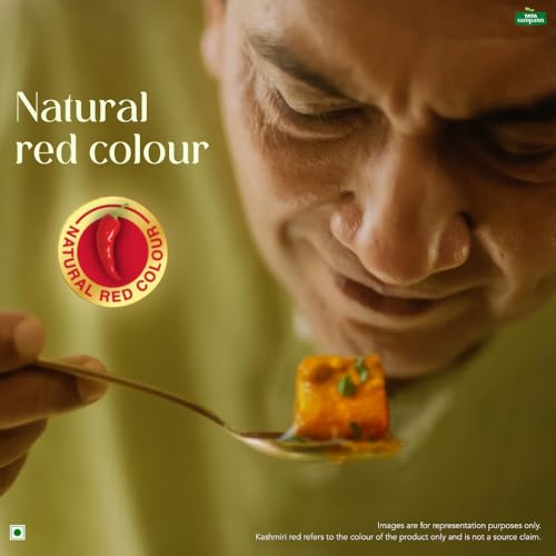 Image of Tata Sampann Kashmiri Red Chilli Powder with Natural Oils, 100g, Kashmiri Lal Mirch Powder, with Exclusive Recipe (Pack of 2)
