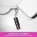 BLINGSTING Essentials Maximum Strength Pepper Spray Keychain for Women, 12-Foot Spray Range, UV Marking Dye - Glitter Sparkles