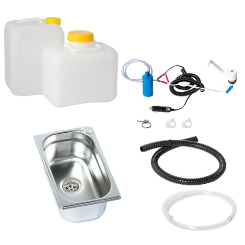 12V Wasseranlage Imbisswagen Verkaufsanhänger Campingküche Bausatz Spüle...
