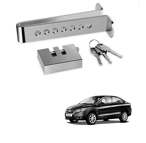 Image of Kozdiko Car Stainless Steel Pedal Lock Rod or for Brake Clutch Throttle Adjustable Anti Theft Security Lock System for Chevrolet Sail