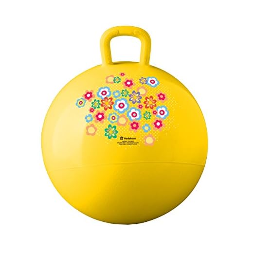 Hedstrom Whimsy Hopper Ball (55-8301) , 15 Inches -Flowers, Yellow
