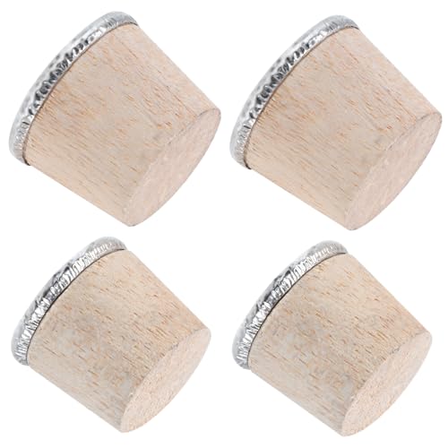 Hemobllo 4 Piezas Tapones de Madera para Garrafas y Botellas Térmicas de Unidades y Pequeños Accesorios Resistentes para Cocina y Calentadores de Agua