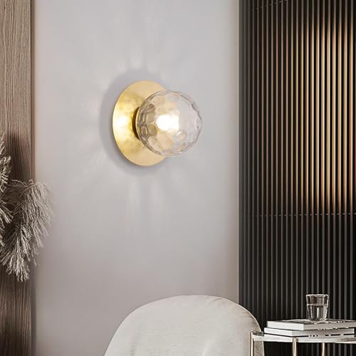 Lámpara de pared moderna E27 interior con cristal de globo para decoración 3