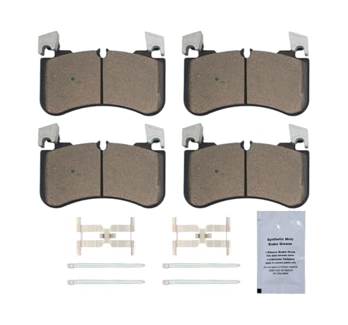 Image of HUSCH D2184 Front Ceramic Brake Pads Kit Fit For Land Rover Defender 110 2020-2025, For Defender 130 2023-2025, For Defender 90 2021, 2024-2025, For Discovery 2018-2025, For Range Rover 2018-2022