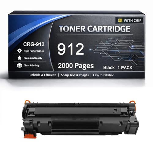 Toner 912 noir compatible Canon idéal pour imprimer vos documents de télétravail à la maison