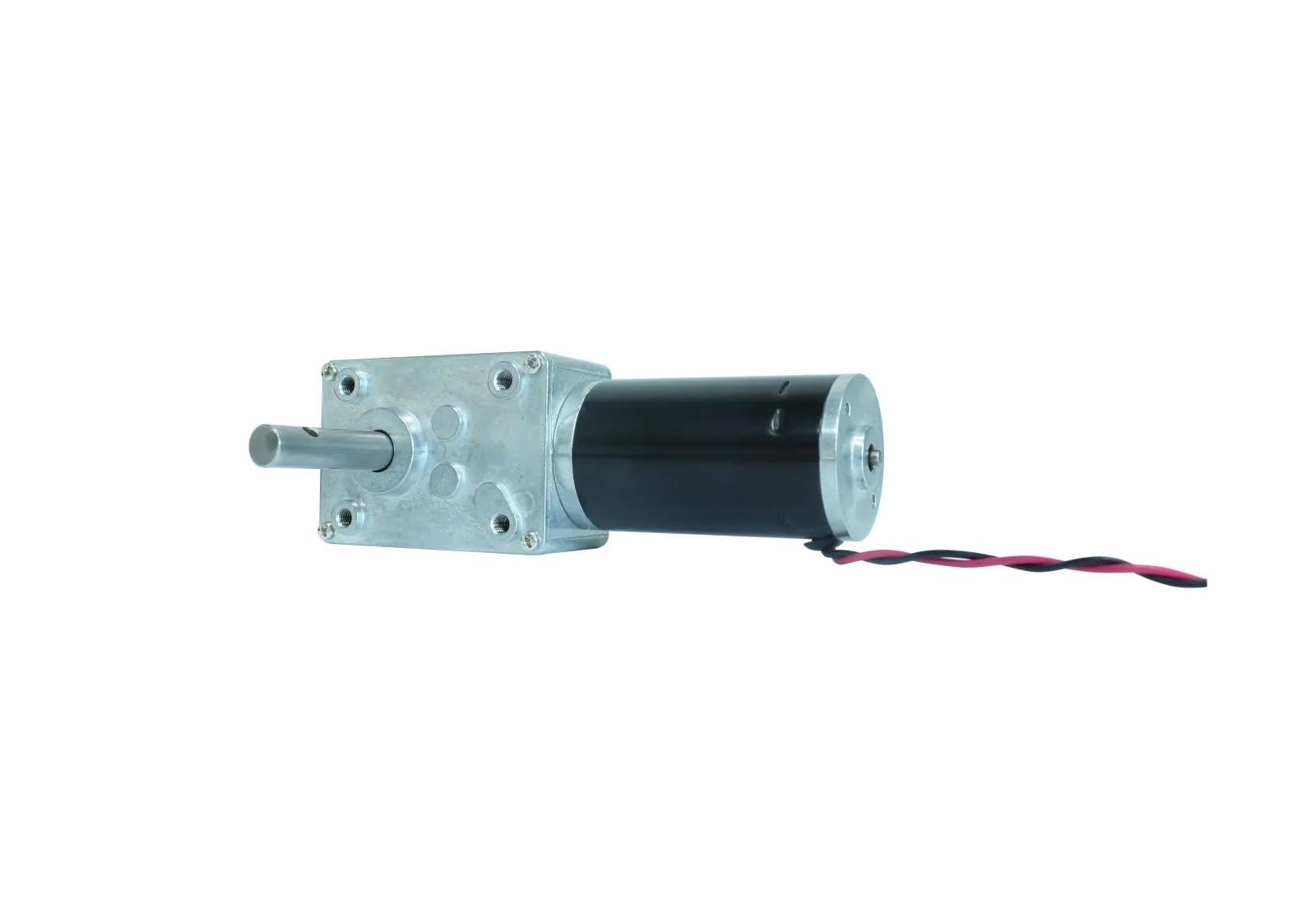 Gear Motor 12-V-Doppelwellen-Gleichstrommotor-Schneckengetriebe mit hohem Drehmoment 70 kg. cm 24-Volt-Motor D-Wellen-Schneckenreduzierer umkehrbar(12V 10RPM,Single Gear Motor)