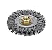 Dynabrade Steel Wheel Brush - 0.02 in Bristle Dia Arbor Attachment - 4 in OD & 20000 Max RPM - 78804 [PRICE is per WHEEL]
