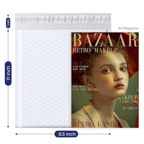 Image of Fuxury Bubble Mailers 8.5x12 inch 25 Pack Self-Seal Adhesive Padded Envelopes