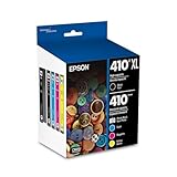 Epson 410XL Black & Standard Photo Black and C/M/Y Color Ink Cartridges, Combo 5 Pack (T410XL-BCS)