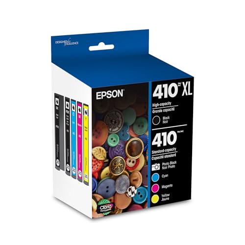 EPSON 410 Claria Premium Ink High Capacity Black & Standard Color...