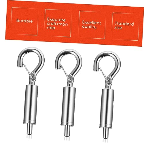 Gatuida 6 piezas ganchos para gestión de cables, tensor de alambre con ojo para colgar miniatura 2