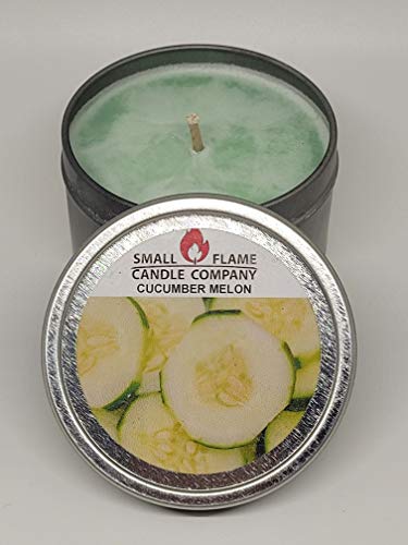 Hand-Crafted Natural Soy Candle From Small Flame Candle Company (Cucumber Melon) #TOP2